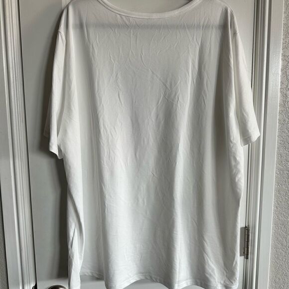 NWOT Plus Size White Short Sleeve Graphic Tee Shirt Grandson Baseball -22/3XL - Picture 4 of 7